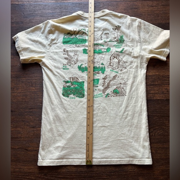 Men's Parks Project T-Shirt Yellow Nature S Vanlife Camp Desert USA BOHO Climb - Picture 11 of 12